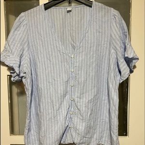 Blue stripped blouse